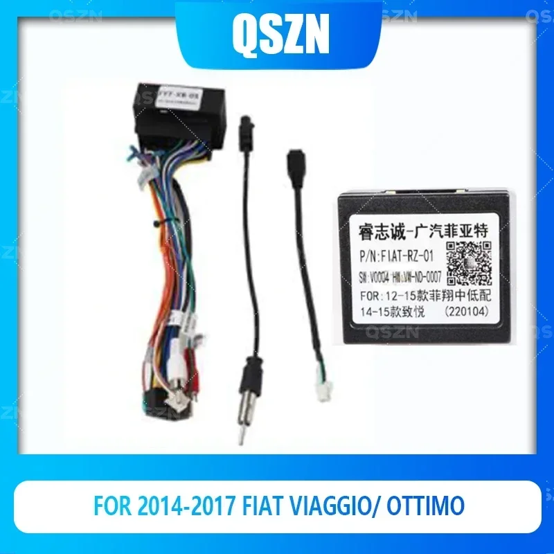 

QSZN DVD Canbus Box FIAT-RZ-01 For 2014-2017 FIAT VIAGGIO/ OTTIMO Android 2 din Harness Wiring Cables Car Radio