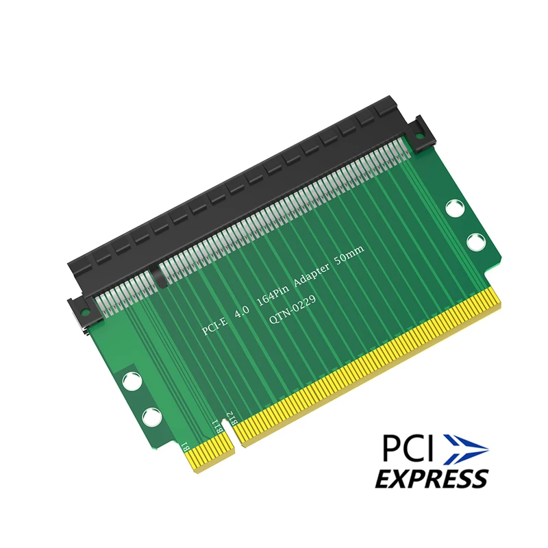 

High Speed Riser Card 180 Degree Connector Riser Adapter Card PCI Express 4.0 16X Riser Card PCI Express 4.0 16X Extension Card