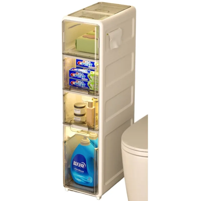 

Toilet storage cabinet, crack rack, floor-to-ceiling integrated installation-free