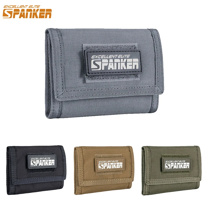 EXCELLENT ELITE SPANKER Tactical Wallet Trifold Wallets for Men ID Card Holder ID Credit Card Wallet Portable