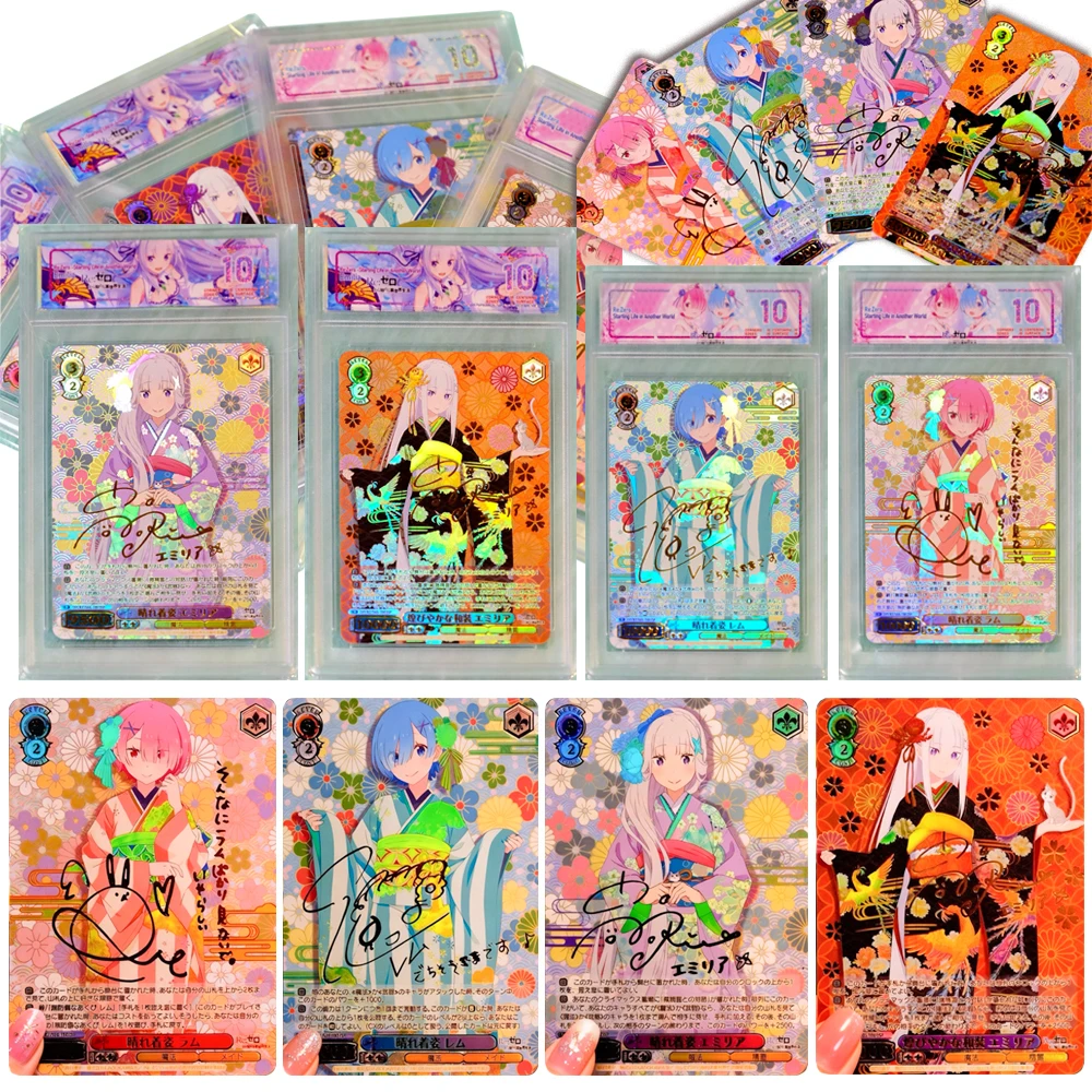 Godin Verhaal DIY zelfgemaakte Emiria Ram Rem Gouden Handtekening Getextureerde Collectible Card Beoordeling Kaart Baksteen Kerst verjaardagscadeautjes