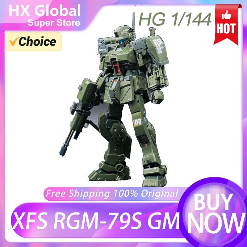 HG 1/144 Spartan RGM-79S GM XFS Assembly Model Kit Collection Action Figures Robot Fiugrine Plastic Model Hobby Doll Toy Collect