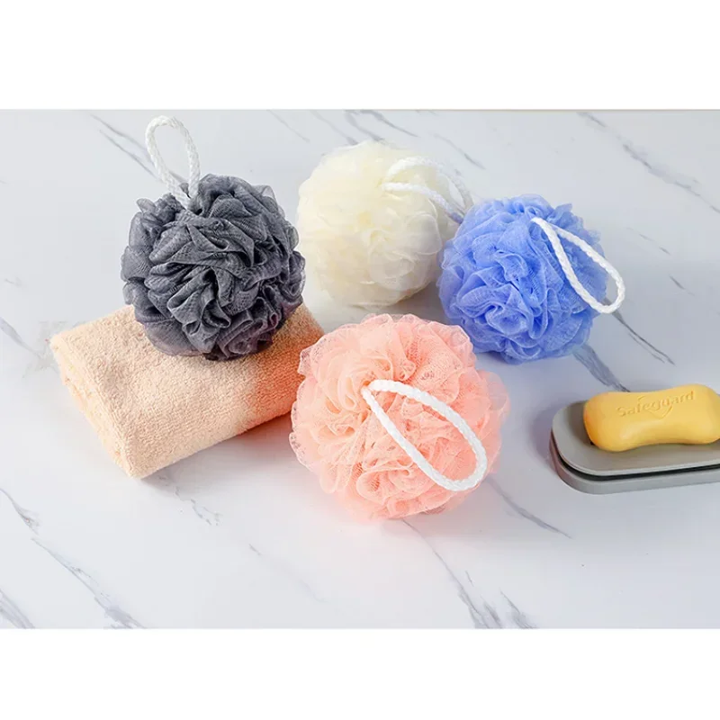 Loofah Bath Ball Mesh Sponge Milk Shower Accessories Bathroom Supplies Bath Flower Super Soft Body Cleaning Mesh Brush