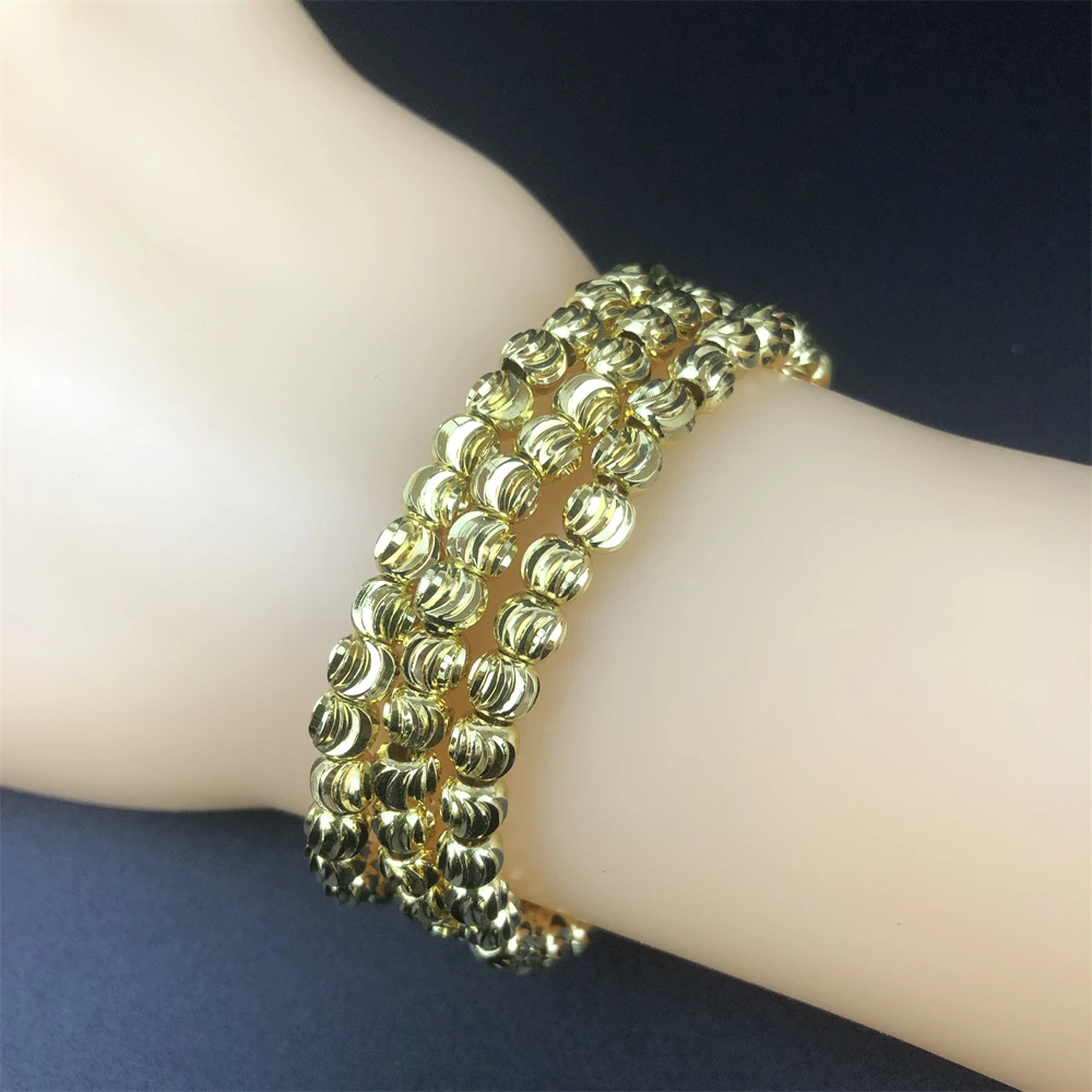 

Hot fashion women's bracelet trend gold-plated bracelet 3pcs beaded bracelet daily jewelry accessories gifts