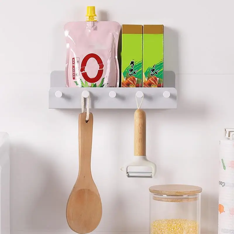 Coat Rack Wall Mount Heavy Duty Hook Rack Rail Wall Shelf Mail Organizer For Entryway Bathroom Kitchen Mudroom Home Decor