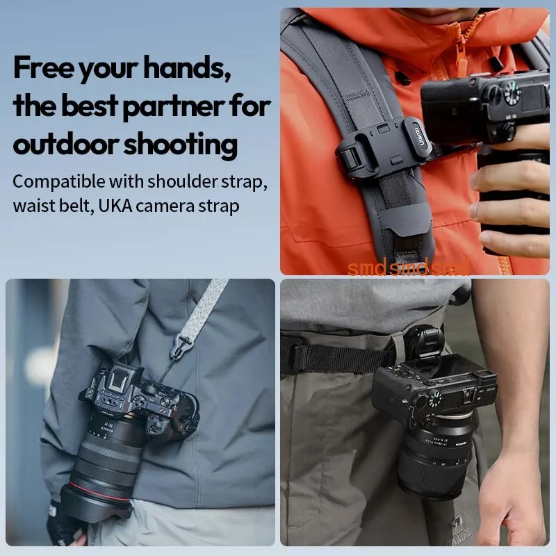 

UKA07 Backpack Camera Clip Mount Strap Clamp Kit Universal Quick Release Plate For Arca Swiss F38 DSLR Sony Nikon Camera