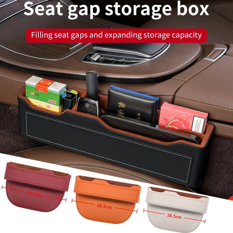 New Upgrade Car Seat Gap Organizer Storage Box Pocket Multifunction Universal Wallet Keys Card Cup Phone Holder Auto Accessories