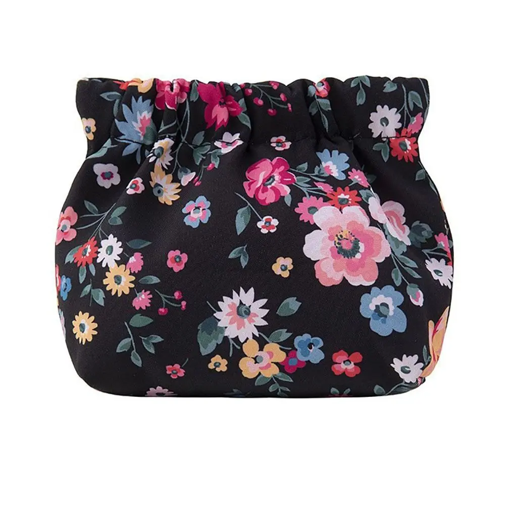 

Fashion Cloth Shrapnel Bag Automatic Closing Portable Cosmetic Bag Lipstick Bag