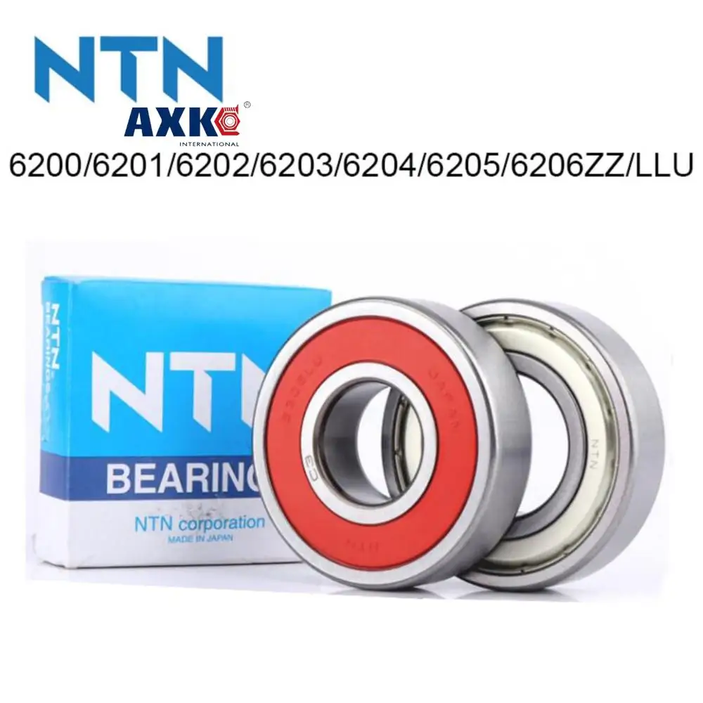 Japan 100% Original NTN Bearing 6200 6201 6202 6203 6204 6205 ZZ LLU ABEC-9 10*30*9 12*32*10 15*35*11 17*40*12 20*47*14 25*52*15