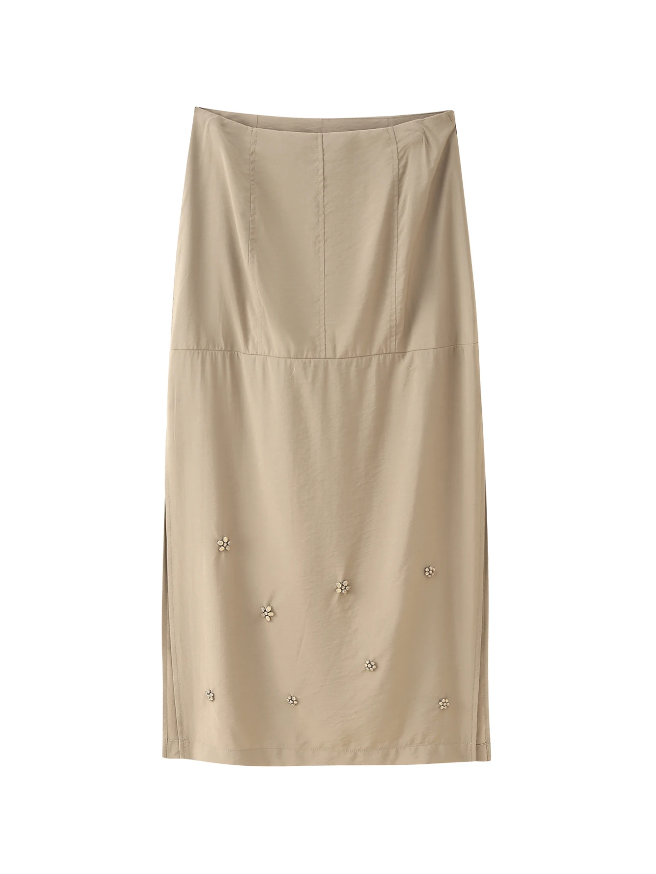 

2025 Fine-Spun Embellished Rhinestone-Studded Skirt Elegant Fashionable New Style Comfortable Office Wear Casual Versatile Retro