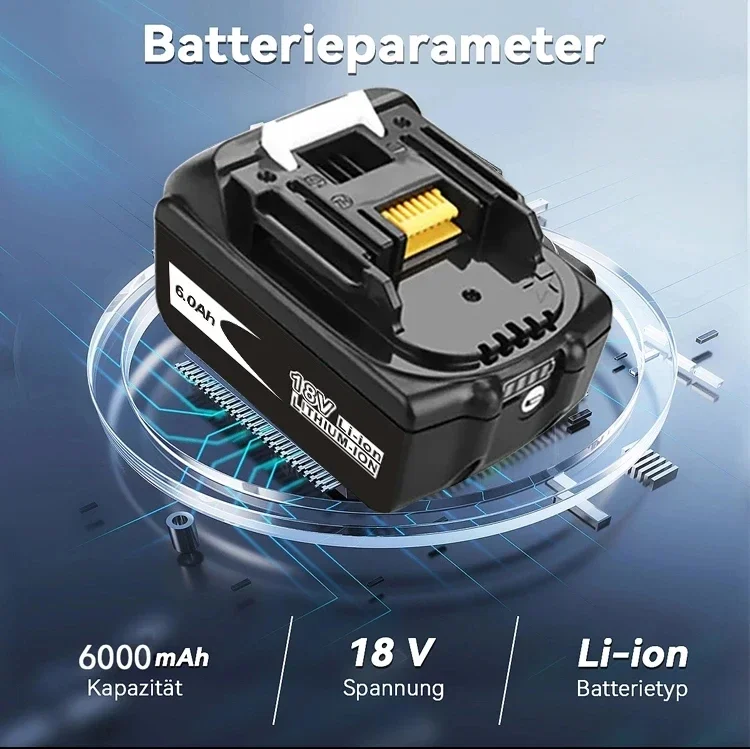 Battery 18v for makita BL1860 BL1850B BL1850 BL1840 BL1830 screwdriver battery & charger 18v Replacement Power Tool Batteries.