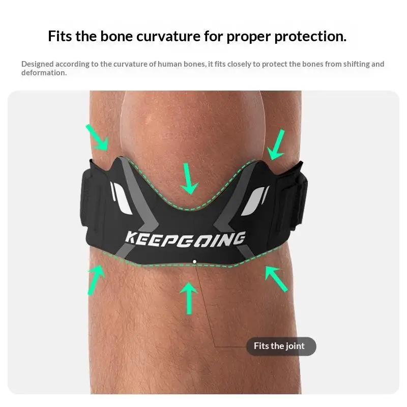 1Pc Adjustable Patella Band Protection Kneecap Knee Tendon Support Strape Brace Absorption Compression Pad Basketball