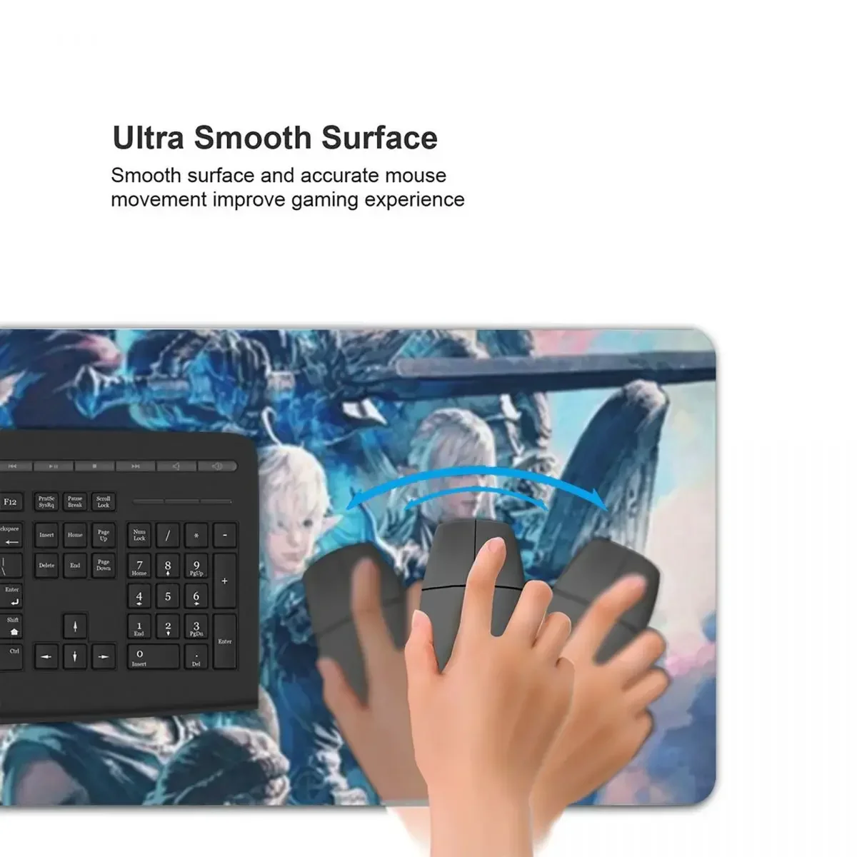 Final Fantasy XIV Endwalker Large Mouse Pad Computer Keyboard Mouse Mat Gamer PC Laptop Desk Mat Office Accessories Table Mats