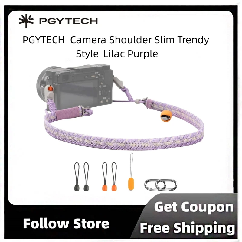 PGYTECH Braided Camera Strap 30kg Load UHMWPE Quick-Release for Mirrorless Compact Instant Camera