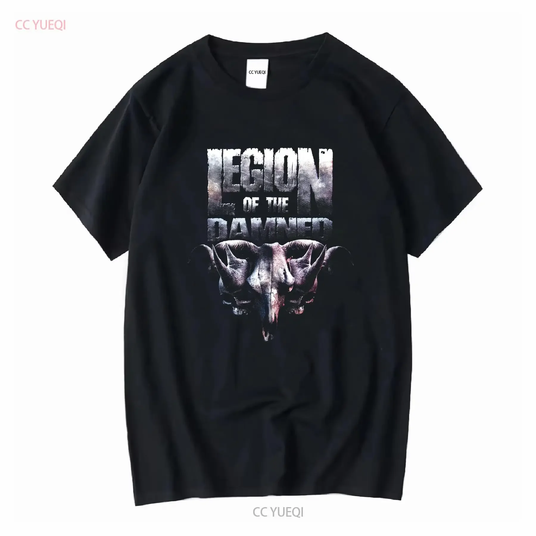 rare shirt Legion of the Damned only death is certain Medium Black T long or short sleeves vintage Washed Versatile Stretched