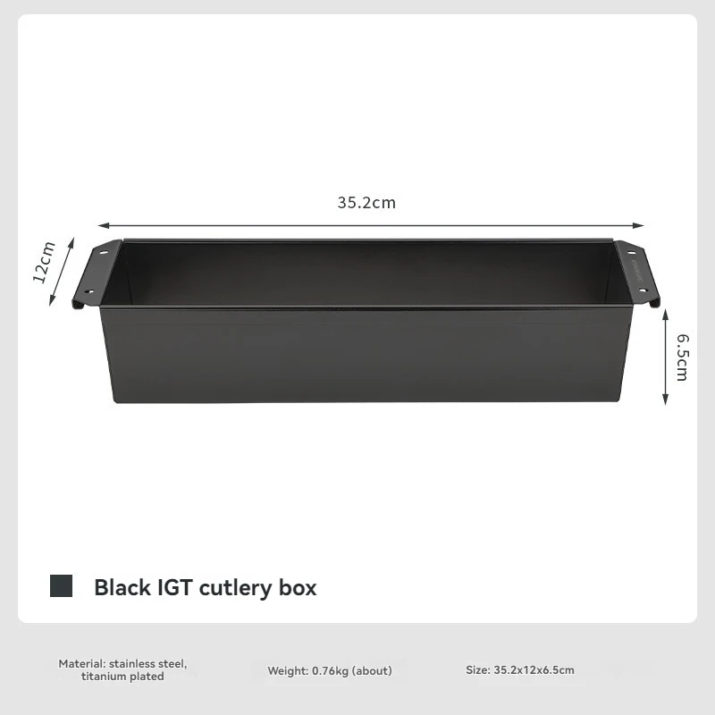 

CAMPINGMOON BKCK-11: Удобный ящик для столовых приборов из нержавеющей стали для кемпинга, для стола IGT, раковины, уличного чайного столика, хранения столовых приборов