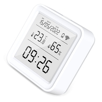AB34-Tuya WIFI Temperature Humidity Sensor Indoor Hygrometer Thermometer Detector Smart Life Remote Control