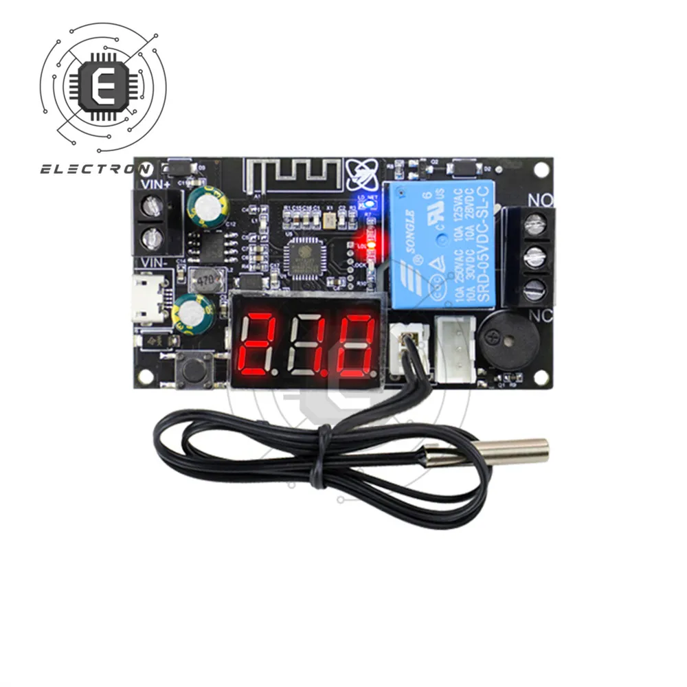 

WIFI Remote Thermostat High Precision Temperature Controller Module Cooling and Heating APP Temperature Collection WFTX