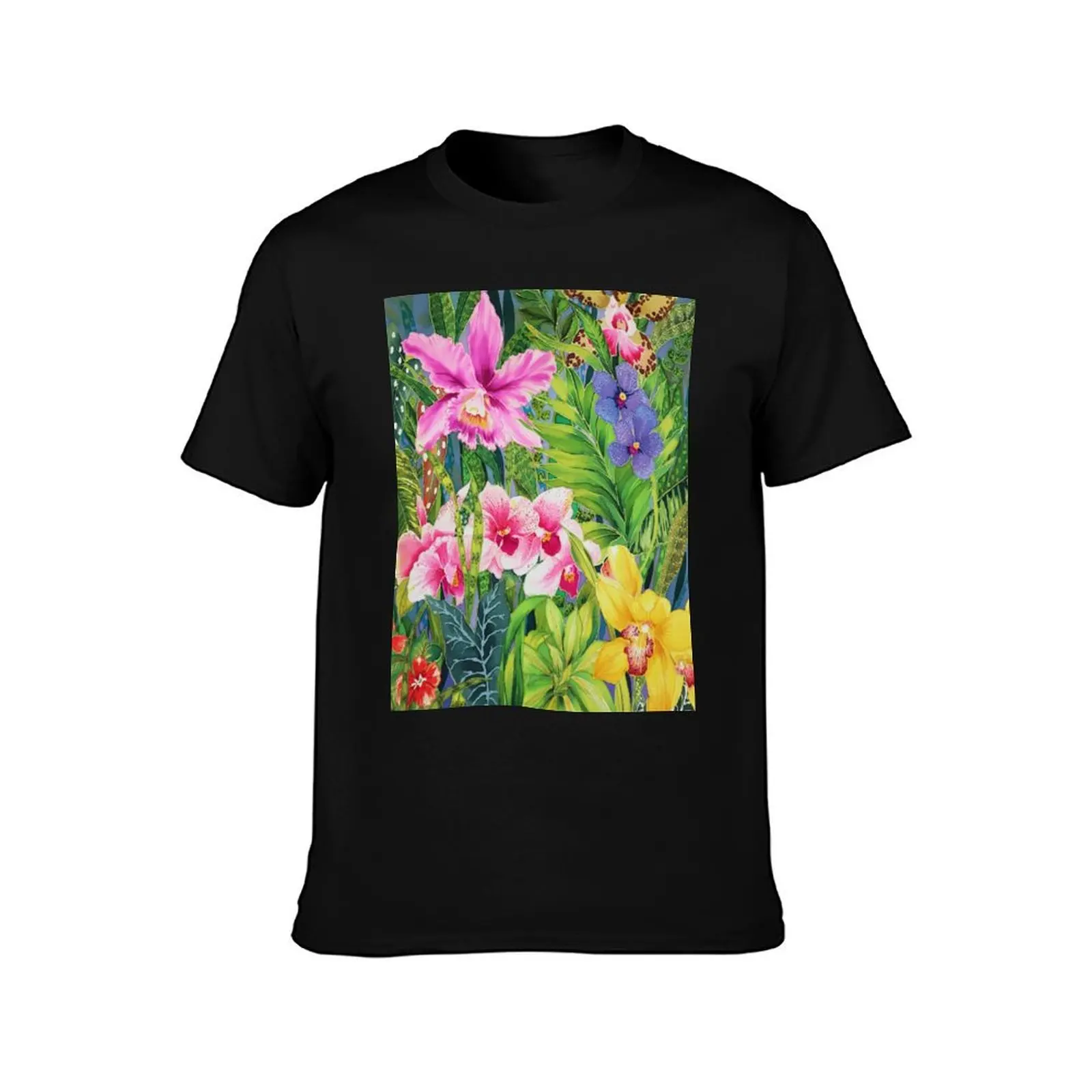 Assorted Orchids T-Shirt hippie clothes sweat shirts graphic outfits for men