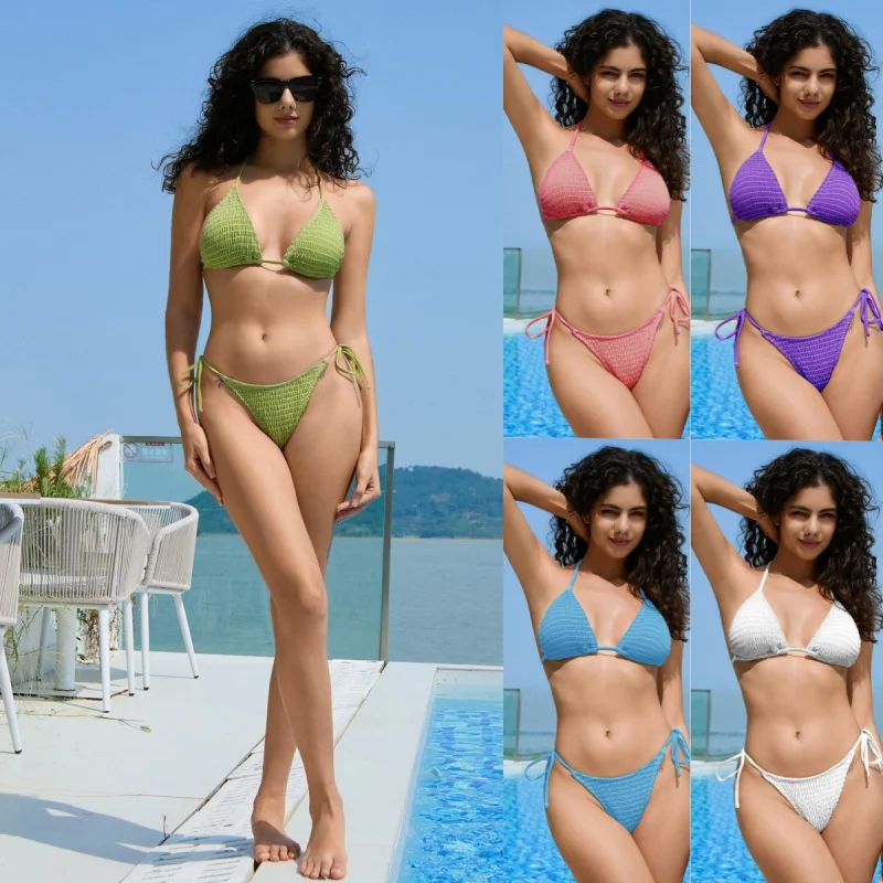 

2025New Hot-Selling Bikini Multi-Stitch Two-Piece Swimsuit for Womenbikini