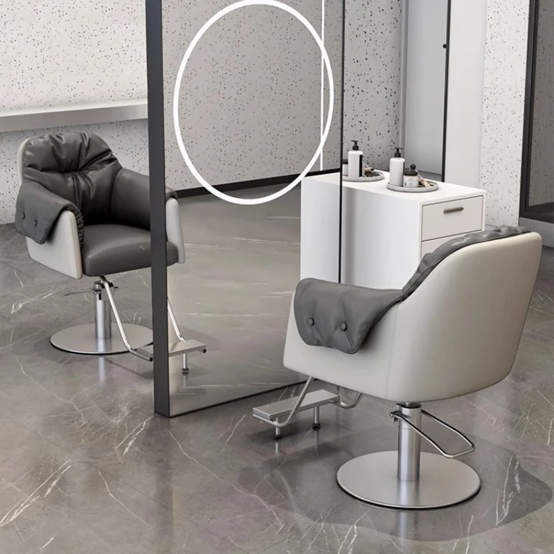 

Ergonomic Professional Portable Adjustable Economic Modern Design Barber Chair High-quality Simple Silla Estetica Salon Decor