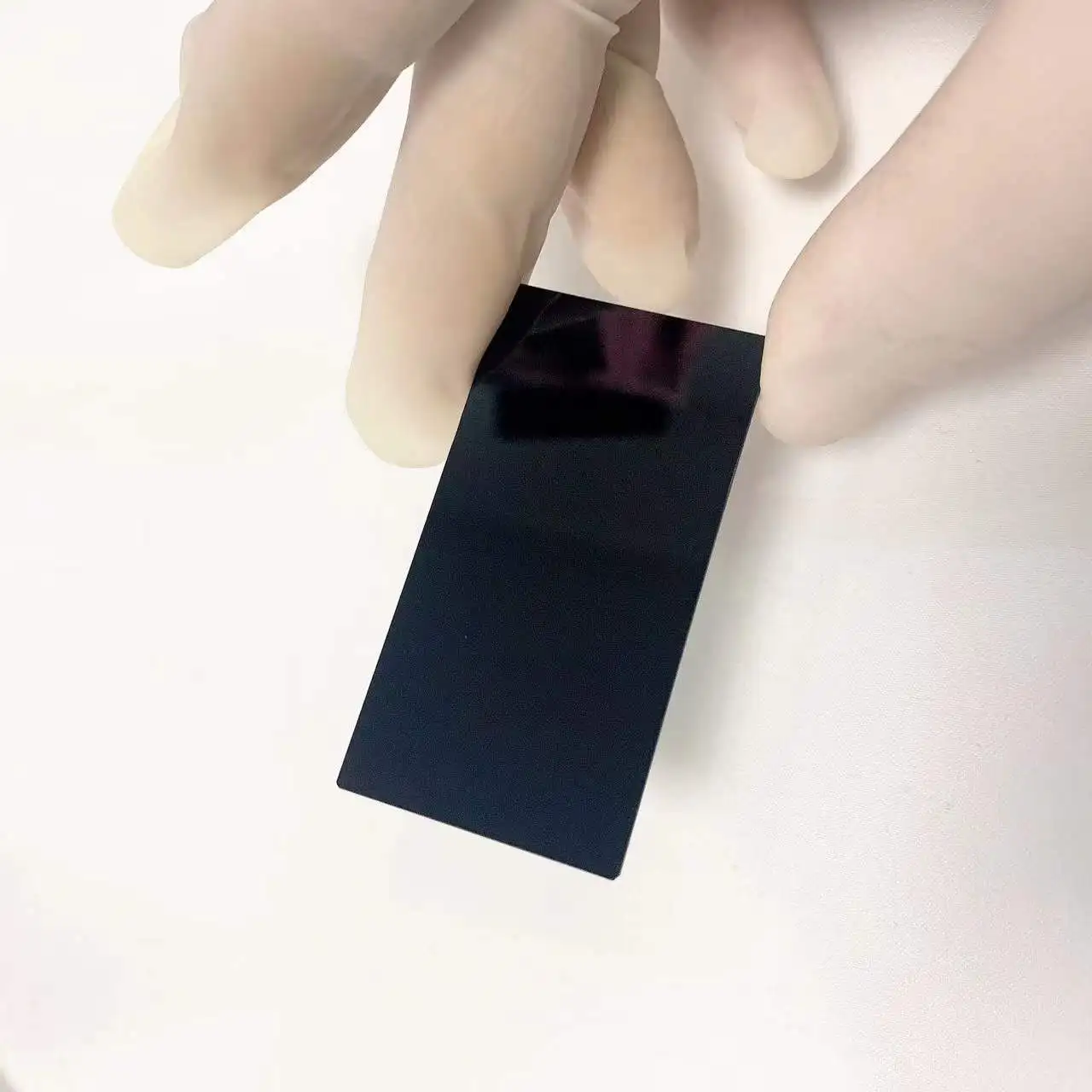 كل حجم قطعة واحدة حجم 85x36x2 مللي متر و 74x38x2 مللي متر 365nm الأشعة فوق البنفسجية تمرير تصفية الزجاج البصري لمصباح يدوي #2