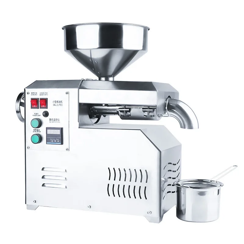 

*Oil press Stainless steel digital hot and cold temperature control press Intelligent hot and cold double oil press