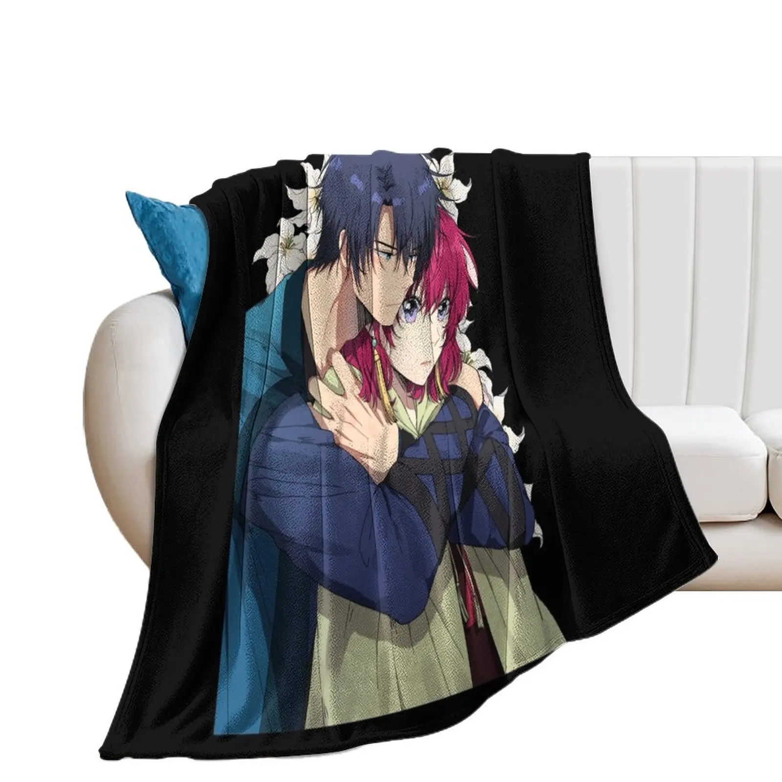 Yona of the dawn hak and yona hug Throw Blanket blankets and throws Tourist Bed covers Blankets