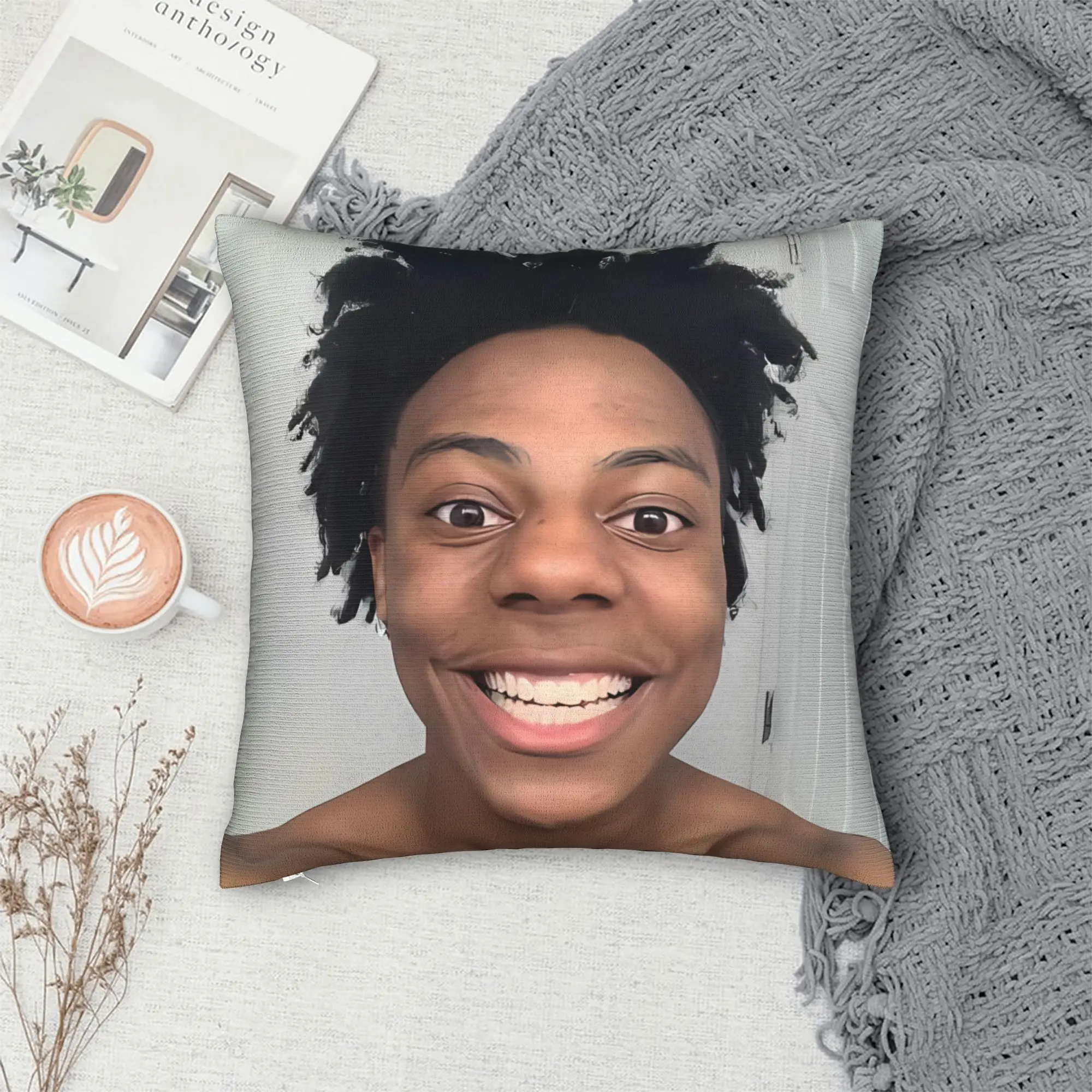 Pillow Case IShowSpeed Funny YouTuber Soft  Pillow Cover For Sofa Bedroom Home Decor Vintage Pillowcases