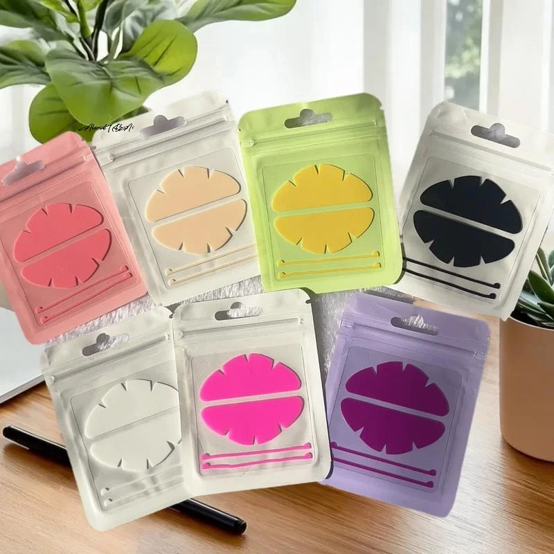 1 Zestaw Silikonowych Podkładek Pod Oczy do Liftingu Rzęs Wielokrotnego Użytku Silikonowe Podkładki do Trwałej na Rzęsy Wstążki do Liftingu Rzęs Narzędzia do Makijażu Przedłużania Rzęs