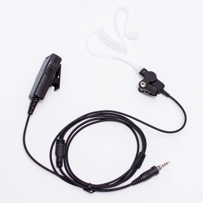 Covert Acoustic Air Tube Headset PTT Mic Earpiece For Yaesu Vertex VX6R VX7R VX-6R VX-7R FT-270 FT-270R VX-127 VX-170 6E Radio