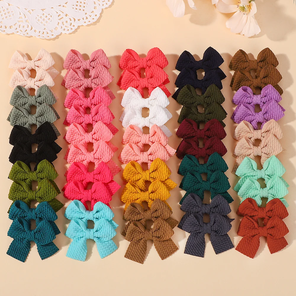 50 قطعة لون عشوائي جميل الشريط Bowknot مقاطع الشعر للأطفال اليدوية طفل الفتيات إكسسوارات الشعر بالجملة #1