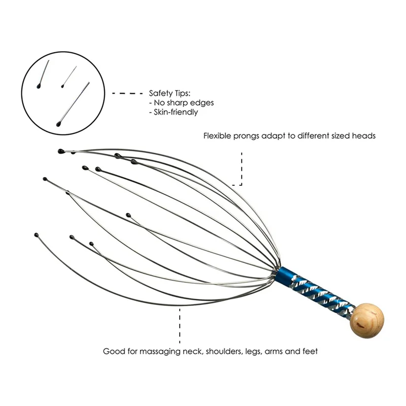 HIM-5X Массажный массажер для головы паука для релаксационной терапии и снятия стресса