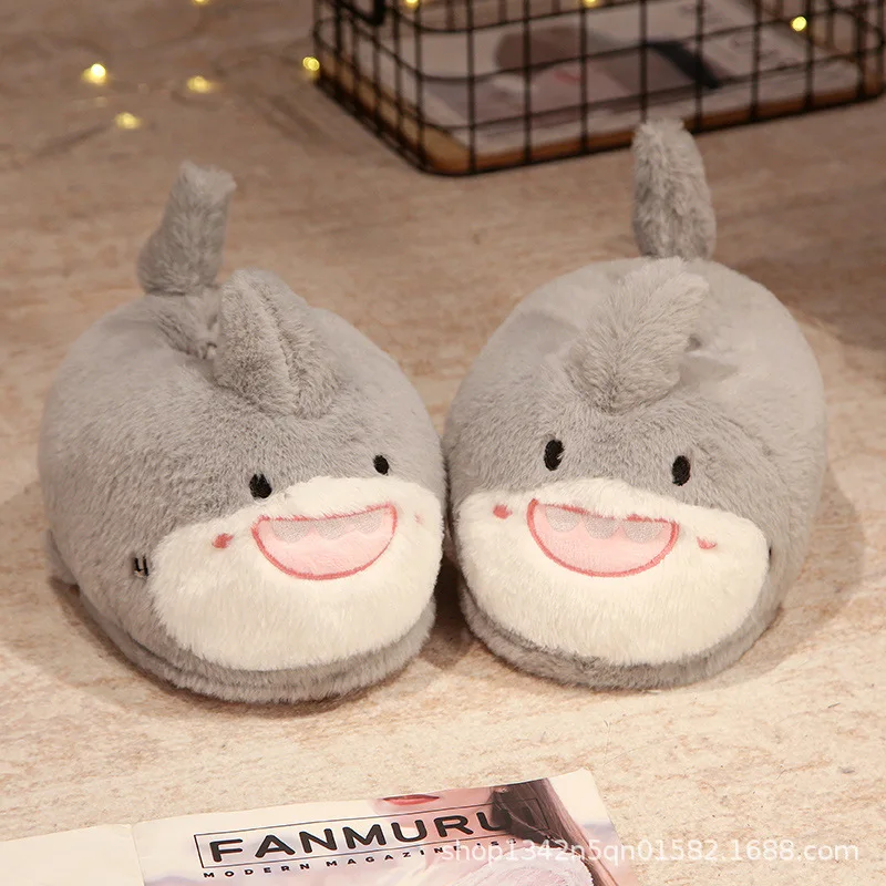 Hot selling cartoon meisje pericardial hak pluche katoenen schoenen, winter dikke antislip huisverwarmingsschoenen, katoenen pantoffels