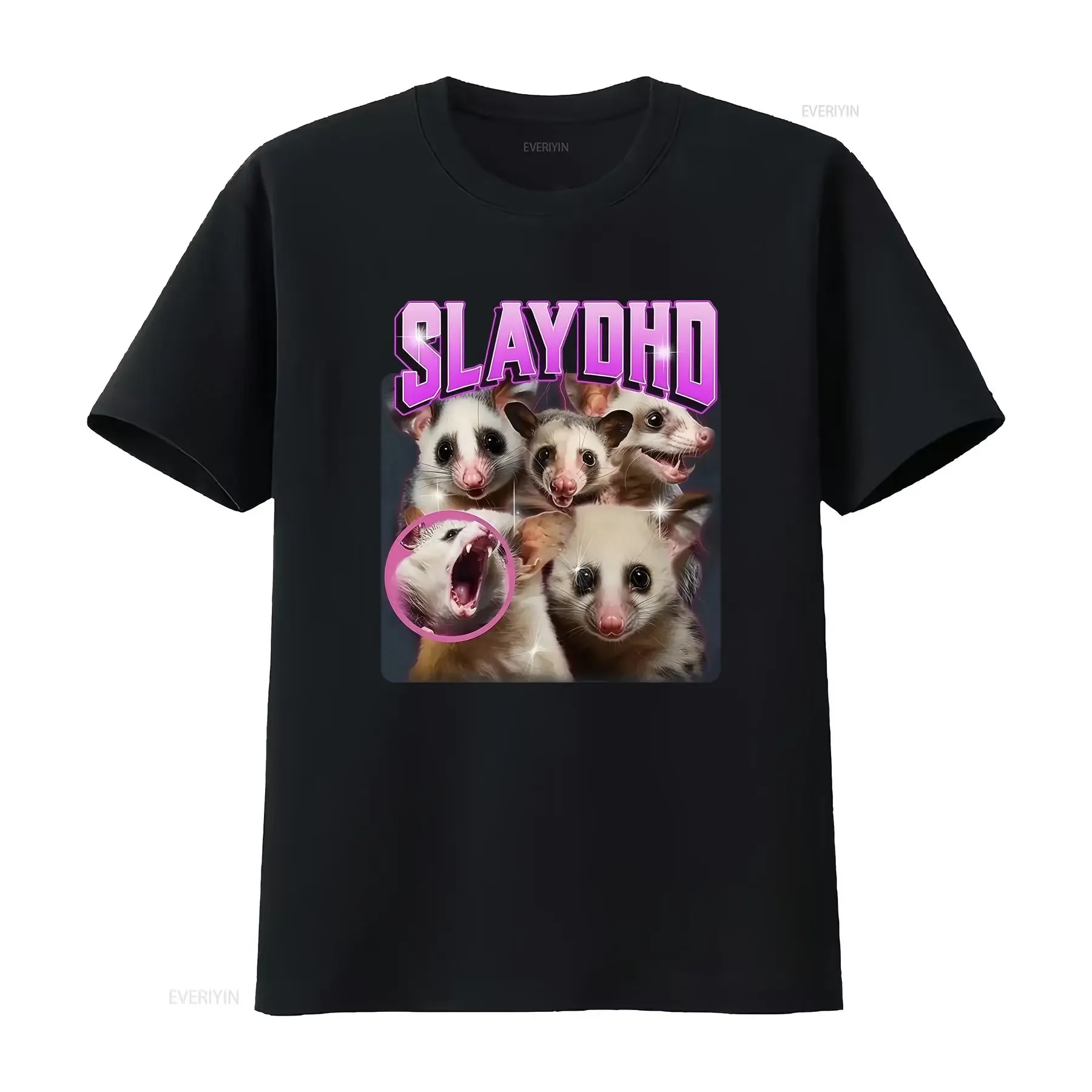 Slaydhd shirt funny adhd late diagnosis club neurodiversity neurodivergent dissociating executive dysfunction autism possum