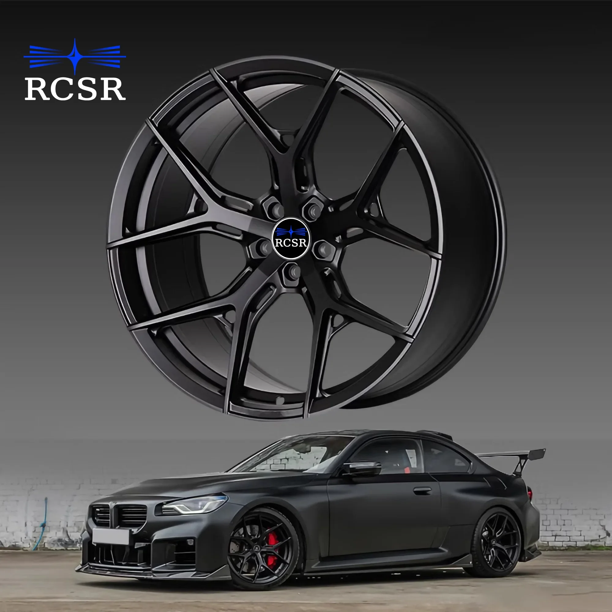 

RCSR New Forged Custom Alloy Car Wheels For Audi BMW Mercedes Benz Rims 17 18 19 20 21 22 23 Inch Alloy Rim 5x112 5x120 5x114.3