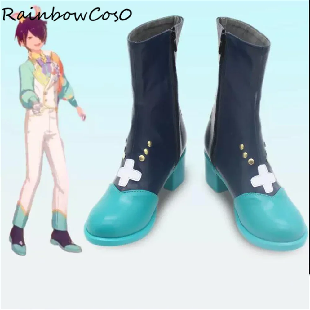 

Hibiki Wataru Aoi Hinata Ensemble Stars Обувь для косплея Сапоги Игра Аниме Вечеринка Хэллоуин Рождество RainbowCos0 W4133