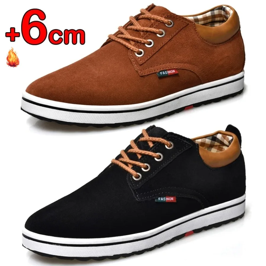 

High-quality men's height-increasing shoes that increase the height by 6 cm, invisible inner height-increasing shoes for men
