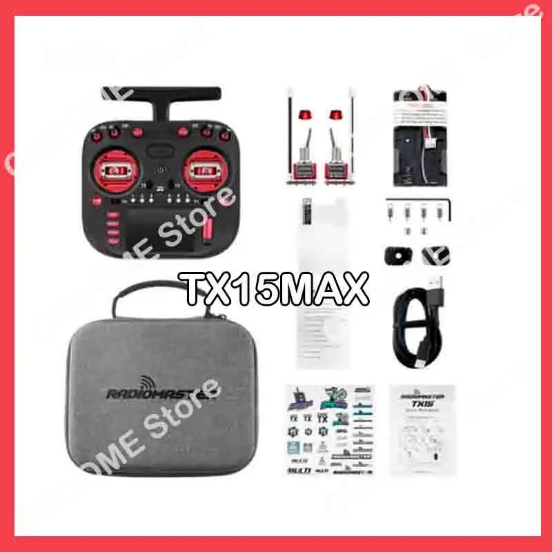 Radiomaster TX15 Max مع AG02 CNC Hall Gimbal ميكروفون جيروسكوبي مدمج 3.5 بوصة IPS شاشة تعمل باللمس وحدة تحكم راديو ExpressLRS2025