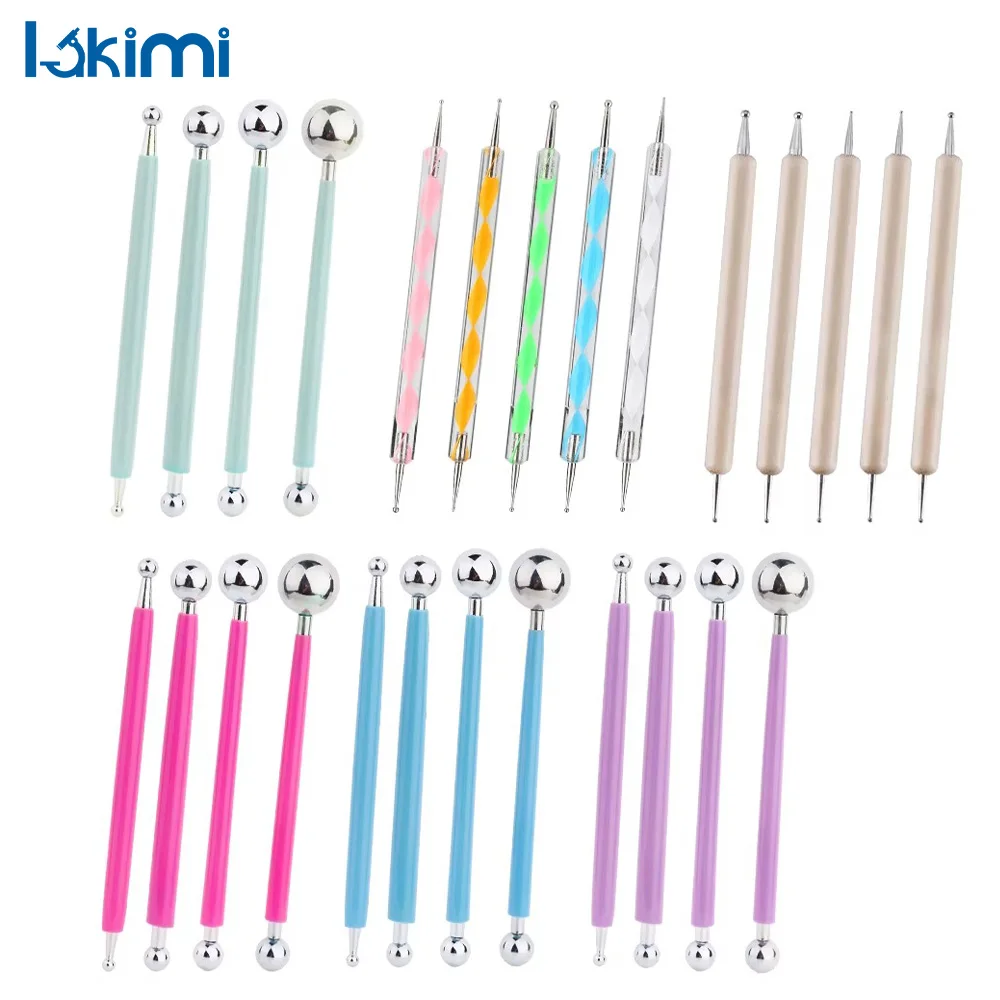 

1 Set Professional DIY Stainless Steel Polymer Clay Sculpture Tools Playdough Tool Emboss Dot Shape Tool Clay Carving LK-AA230