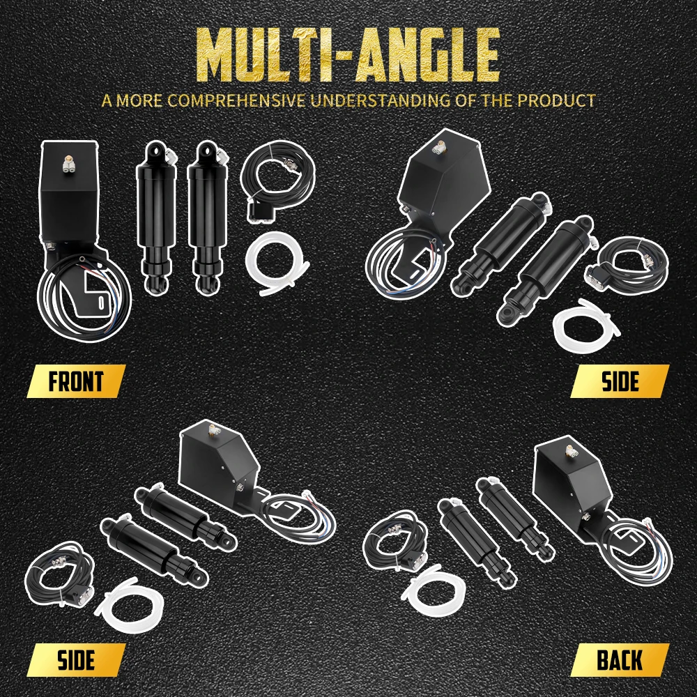 Motorcycle Adjustable Rear Air Ride Suspension Kits For Harley Touring Road King Street Electra Glide Ultra Road Glide 1994-Up