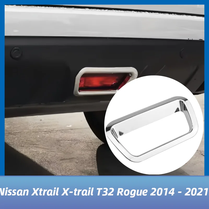 

For Nissan Xtrail X-trail T32 Rogue 2014 - 2021 Car Rear Brake Lamp Light Trim Cover Detector Frame Sticker ABS Accessories