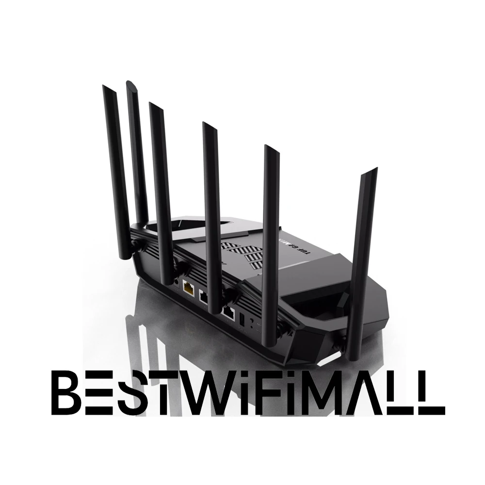 ASUS TUF-BE6500 Dual-Band BE6500 WiFi 7 AiMesh Router 2.5G Port x4, HyperFibre Ready 802.11BE Support OFDMA VPN PPPoE QoS IPv6