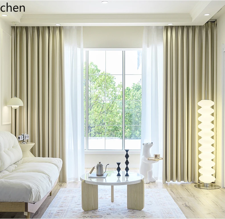 

ZML Custom Full Blackout Curtains Bedroom High-end Insulation Sun Protection Living Room Lightproof