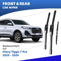 Escobillas de limpiaparabrisas delanteras y traseras LHD para Chery Tiggo 7 Pro Plus T1E 2020 2021 2022 2023 3 piezas Accesorios de limpieza de parabrisas