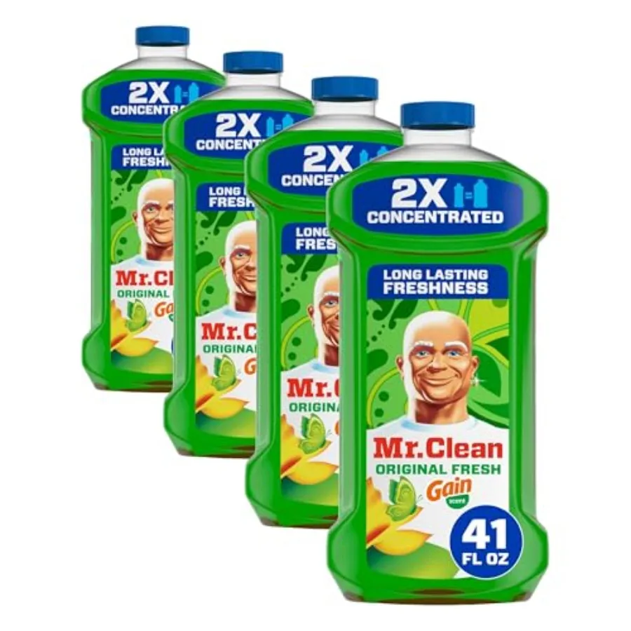 

Mr. Clean All Purpose Cleaner, Floor Cleaner for Mopping Home, Bathroom, and Kitchen, Cleaning Liquid for Mop and Bucket, Clean