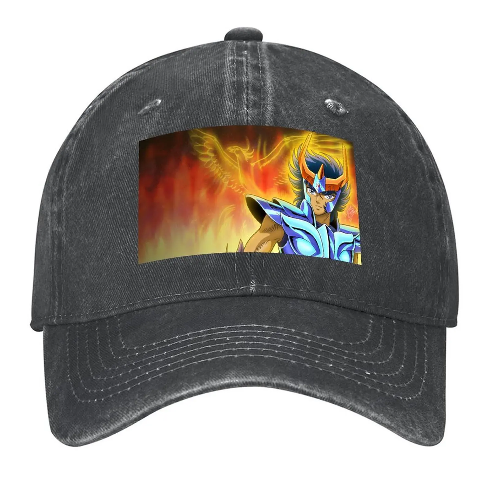 

Saint Seiya Knights of the Zodiac Ikki Phoenix Baseball Cap Dropshipping Golf Bobble Hat fashionable Women's Hats Men's