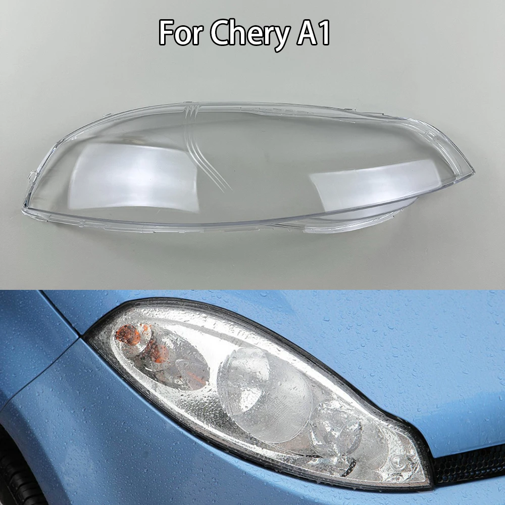 

For Chery A1 Headlight Transparent Shell Headlamp Cover Lens Plexiglass Replace The Original Lampshade