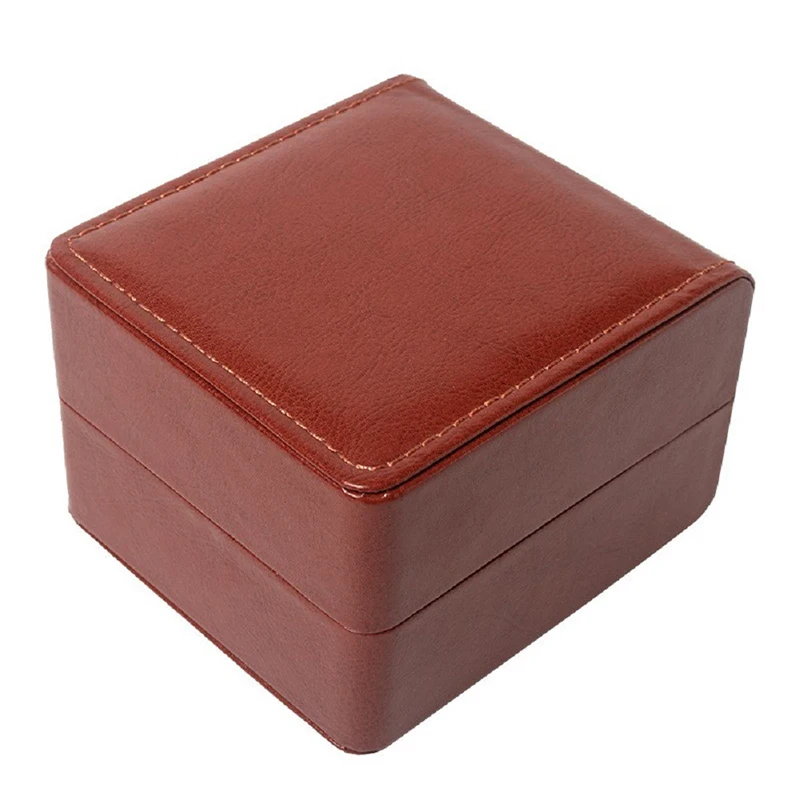 1PCS Single Watch Gift Box With Pillow Pu Leather Wristwatch Display Case Organizer For Men/Women Watch Storage Gift Box