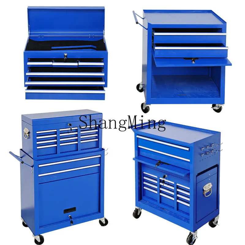 

CL maintenance tool cart Multifunctional mobile tool storage box 8 Pumping trolley, trade with drawer Auto repair tool cart